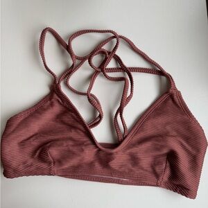 NWT ribbed mauve bikini